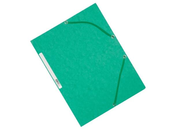 Strikkmappe 3 klaffer 355g A4 grønn 